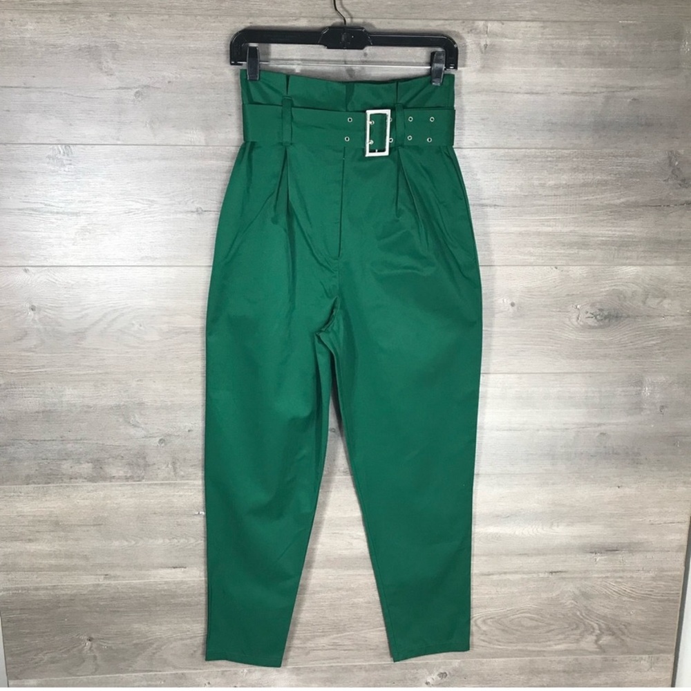 H&M Women's Pleated Paper Bag Waist Pants